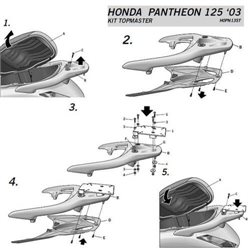 FIJACIONES TOP HONDA PANTHEON 125-03