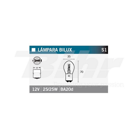 LAMPARA BILUX 12V25/25W