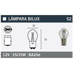 LAMPARA BILUX 12V35/35W