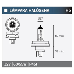 LAMPARA HALOGENA H5
