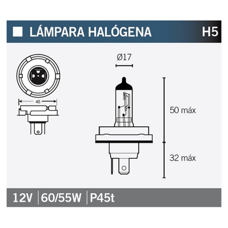 LAMPARA HALOGENA H5
