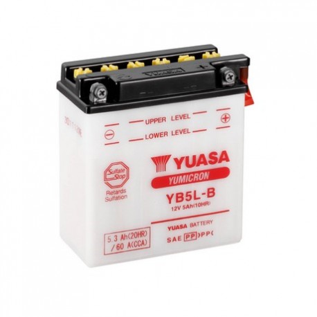 BATERIA MOTO YUASA YB5L-B COMBIPACK (CON ELECTROLITO)