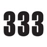 NUMEROS DE CARRERA NEGRO - PACK DE 3 UDS BLACKBIRD PVC 5047/20/3